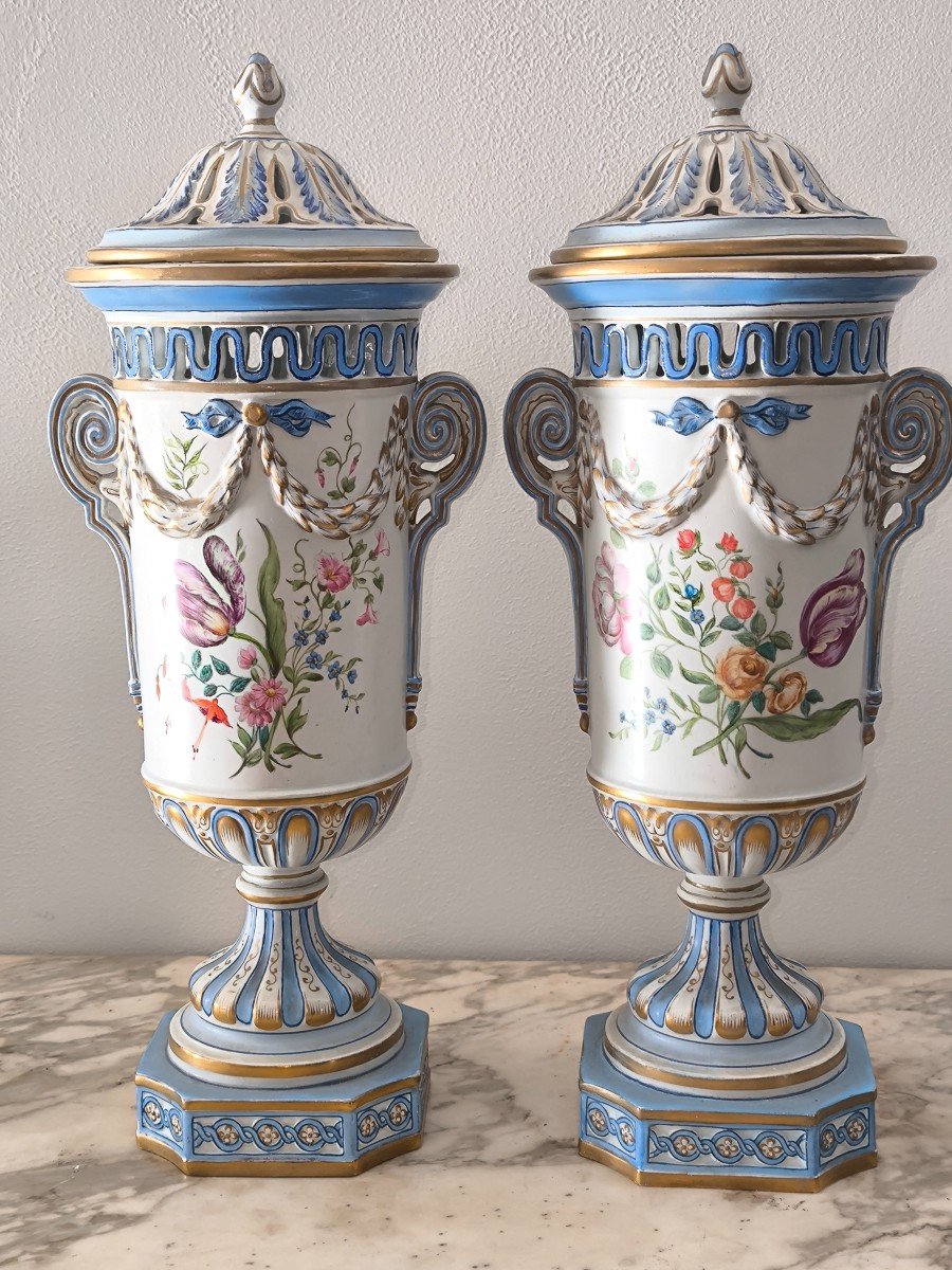 Pair Of St Clement Majorelle Potpourri Vases -photo-3