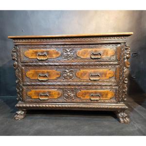 Commode Renaissance Bambocci Italie Gênes 17 ème 