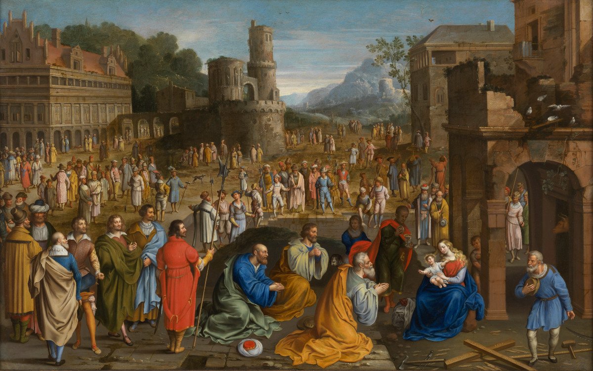 The Adoration Of The Magi - Matteo Cristadoro (agrigento C. 1635 - ?)-photo-2