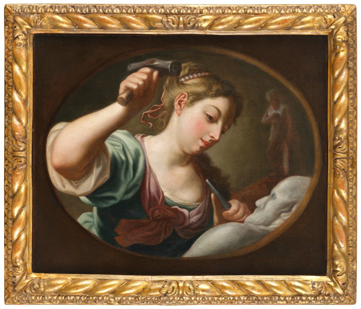 Allegory Of Sculpture – French School Of The First Third Of The 18th Century