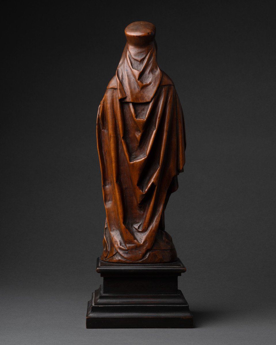 Carved Boxwood Statuette – Flanders 16th/17th Century-photo-4