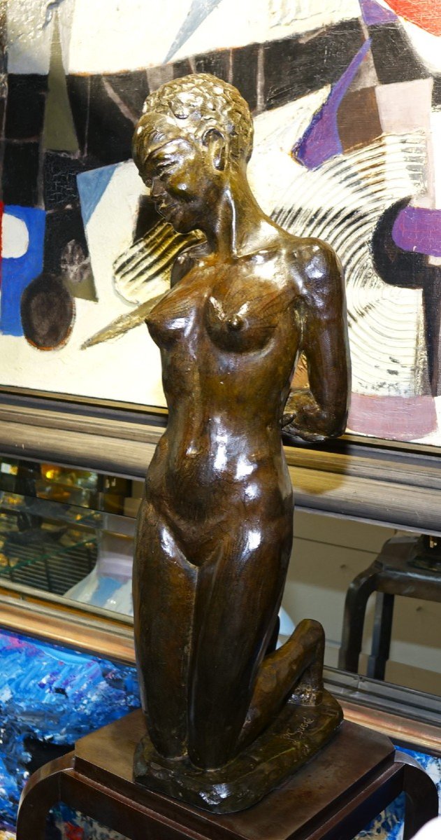 Bronze Africaniste P. SERSTE 1960-photo-2