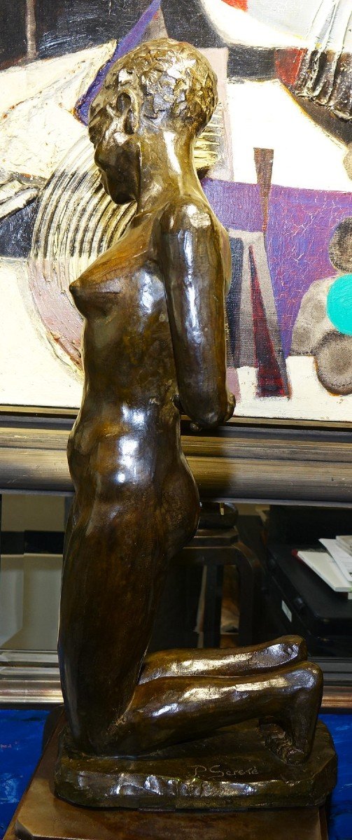 Bronze Africaniste P. SERSTE 1960-photo-3