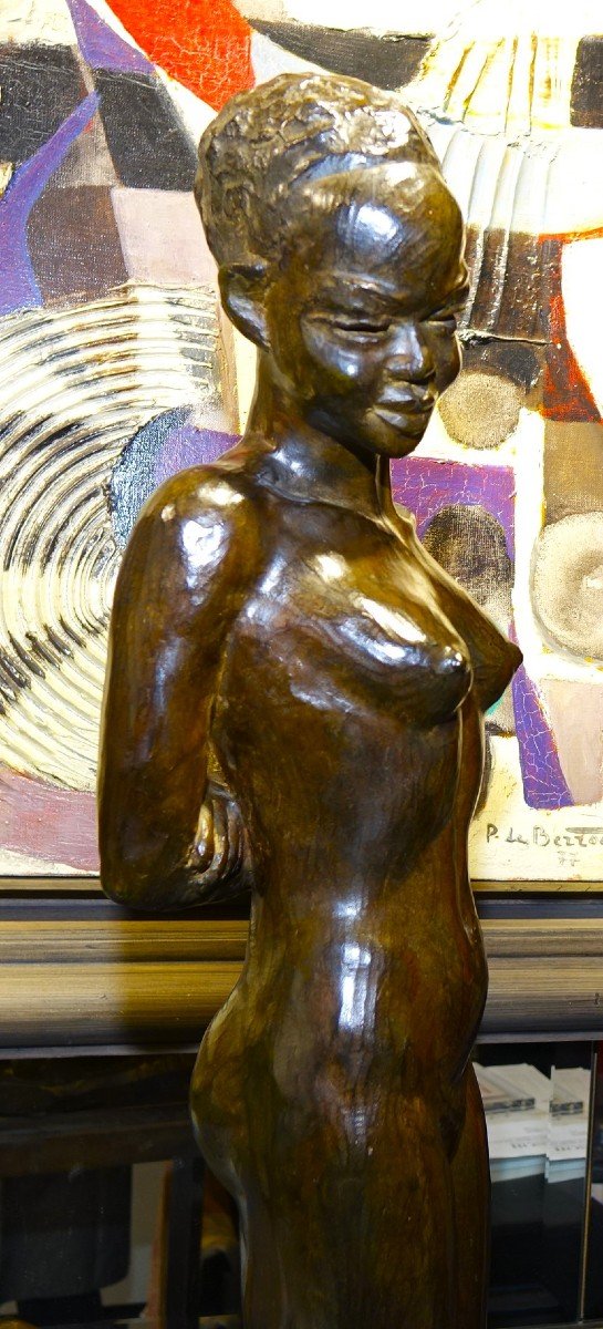 Bronze Africaniste P. SERSTE 1960-photo-5