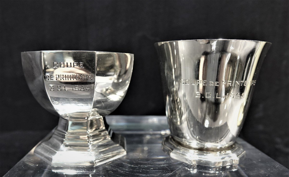 Two Golf Cups In Silver 1954 & 1955