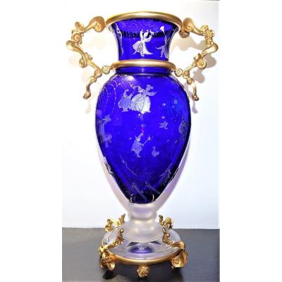 BACCARAT IMPORTANT VASE J. BOGGIO 1998