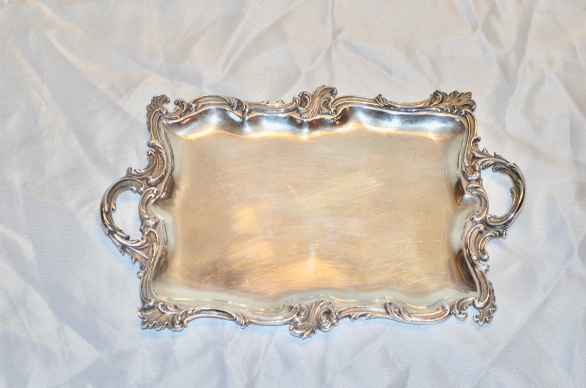 Business Card Tray In Sterling Silver Late 19th Century