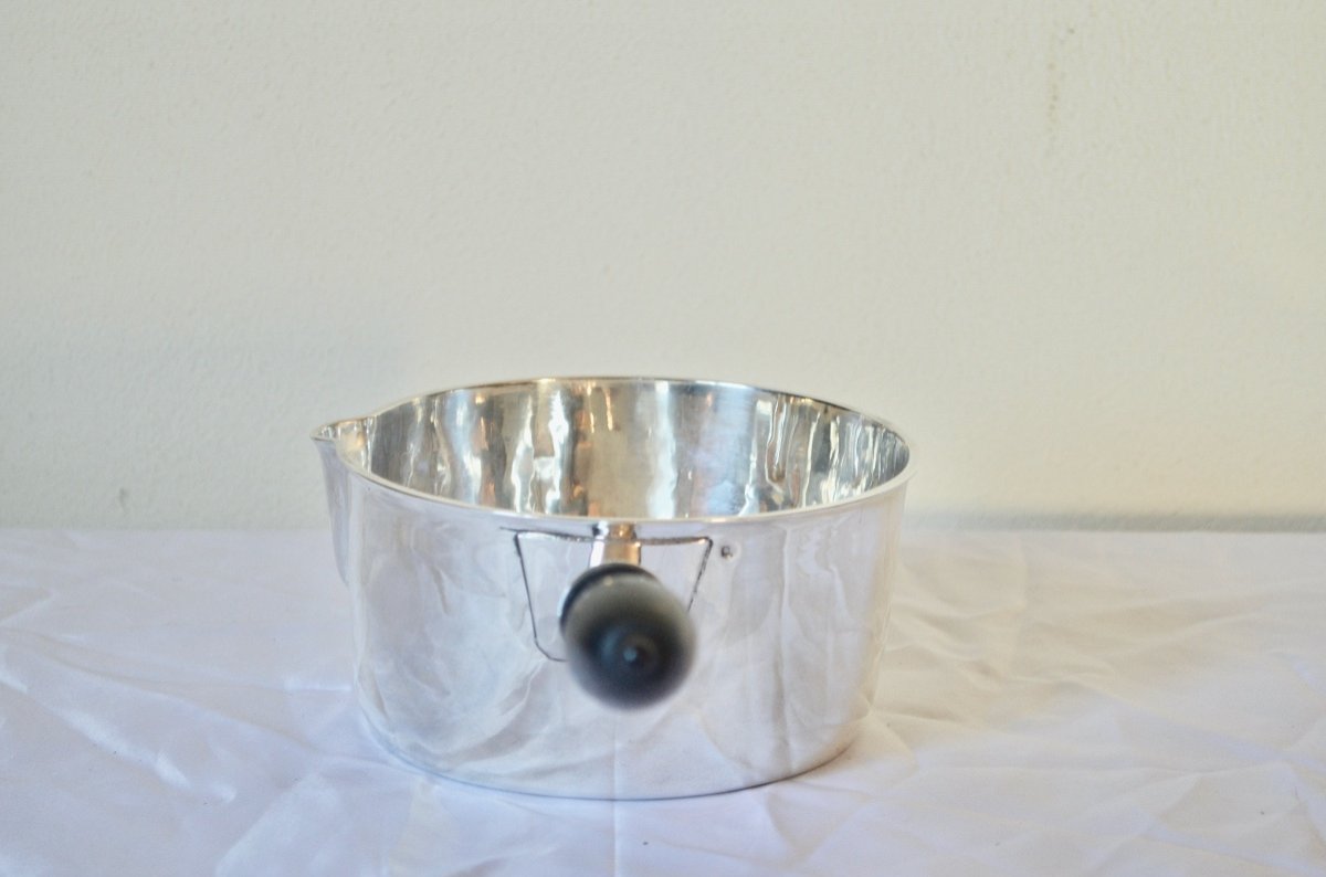Saucepan In Sterling Silver Mid 19th Century-photo-3