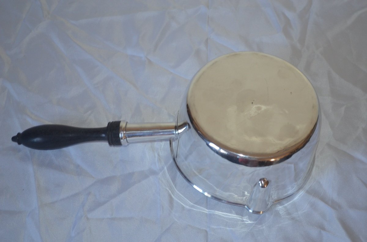 Saucepan In Sterling Silver Mid 19th Century-photo-2