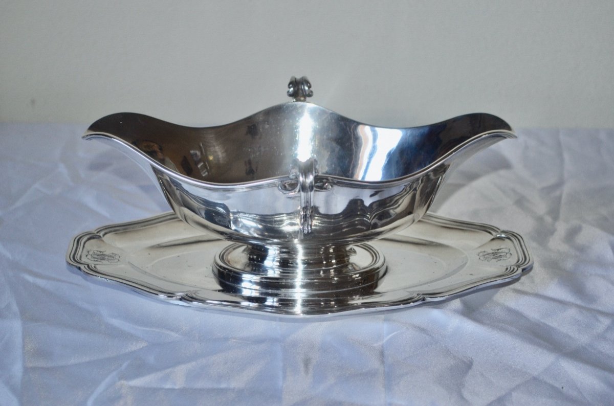 Odiot Sterling Silver Sauce Boat-photo-4