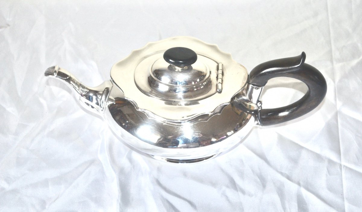 Teapot In Sterling Silver Early 19th Century-photo-8