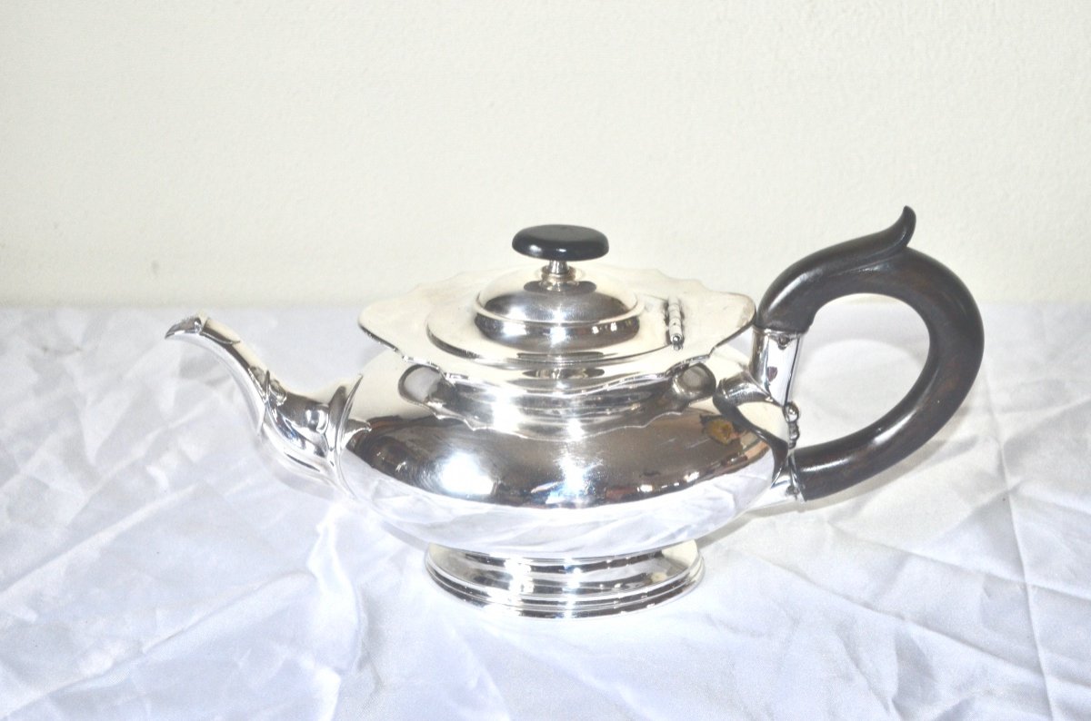 Teapot In Sterling Silver Early 19th Century