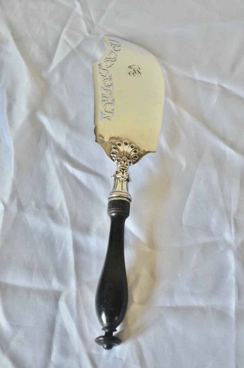 Fish Shovel In Sterling Silver 19th Century-photo-4