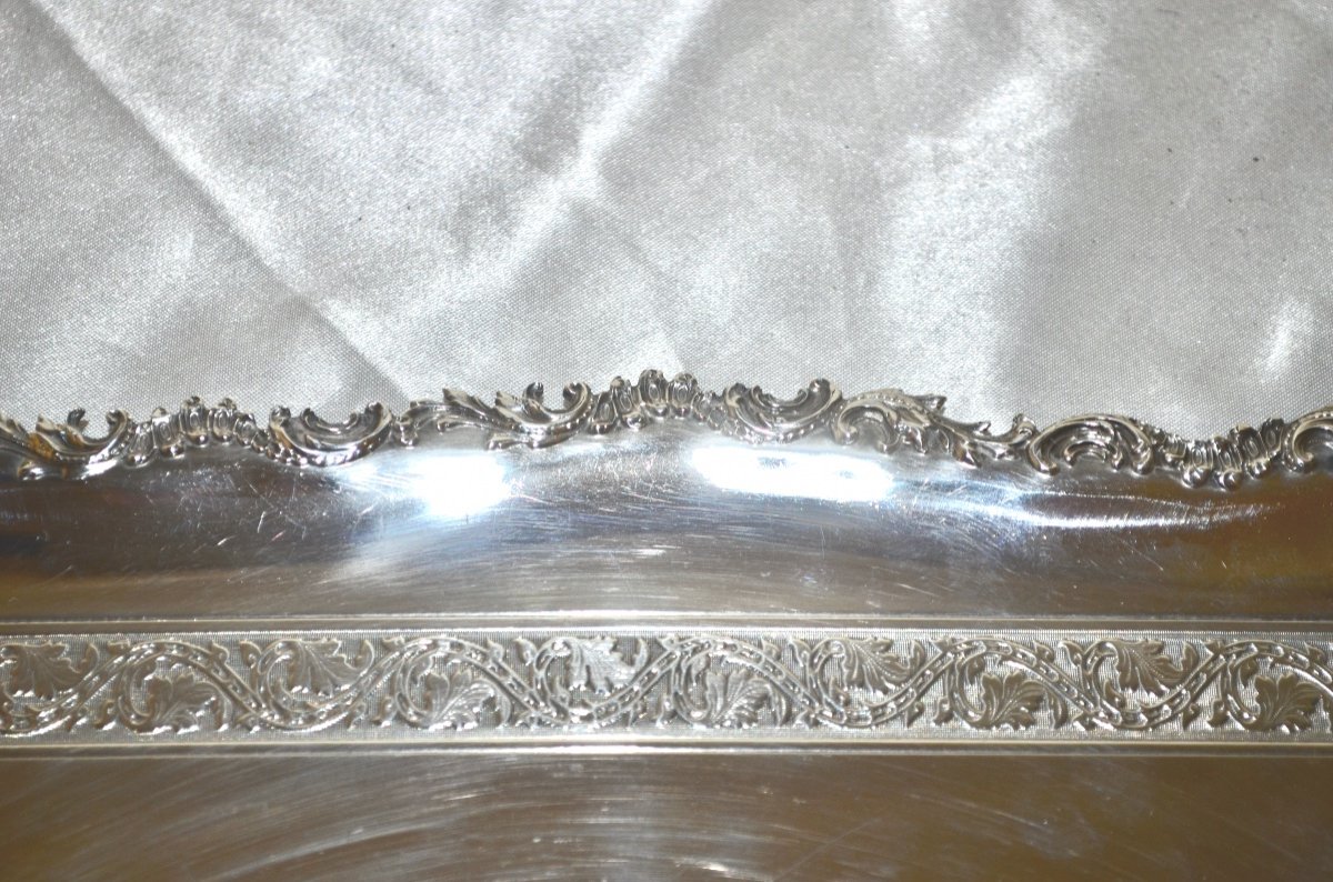 Tray In Sterling Silver Late 19th Century-photo-2