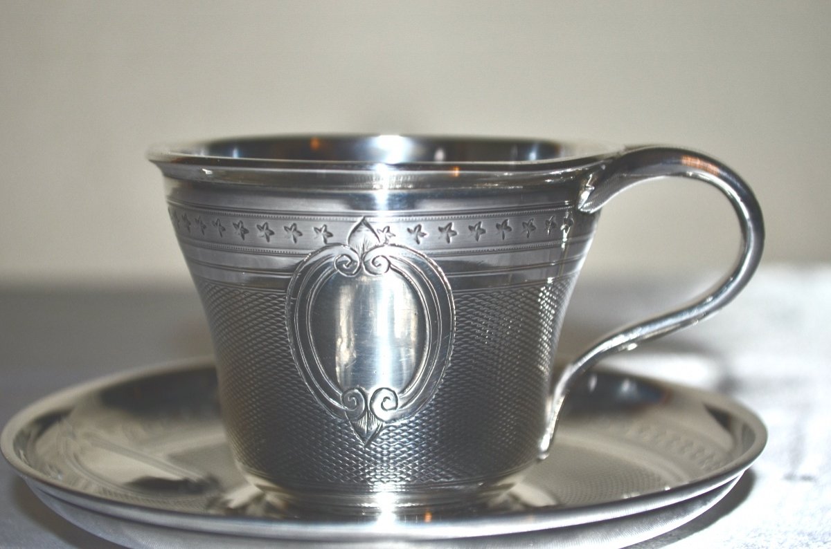 Coffee Cup In Sterling Silver 19th Century-photo-4