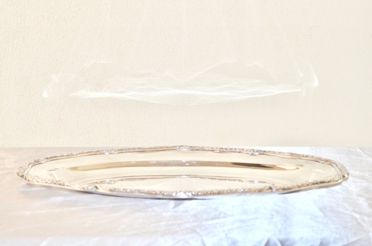 Oval Dish In Sterling Silver From Cardeilhac-photo-4