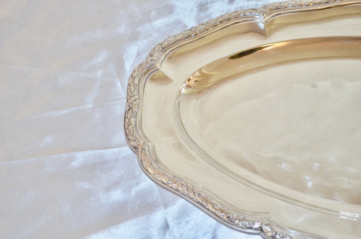 Oval Dish In Sterling Silver From Cardeilhac-photo-4