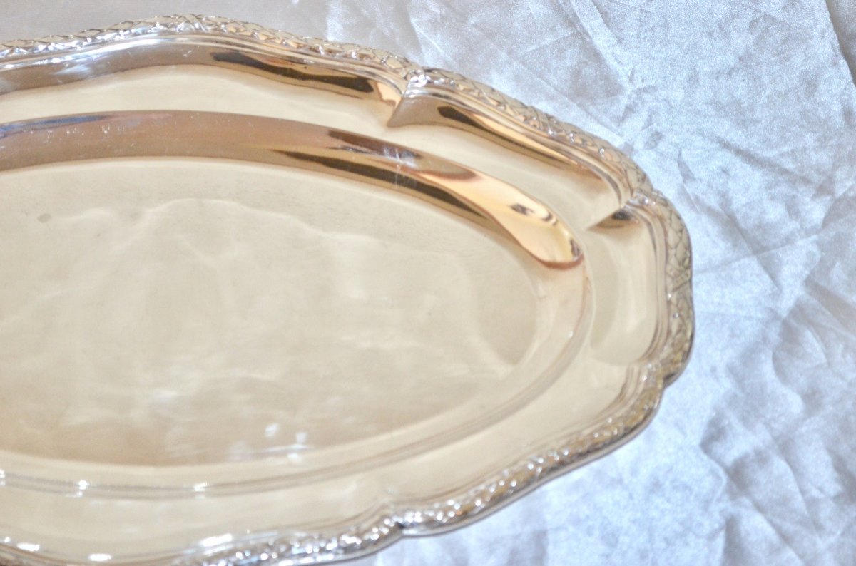 Oval Dish In Sterling Silver From Cardeilhac-photo-5