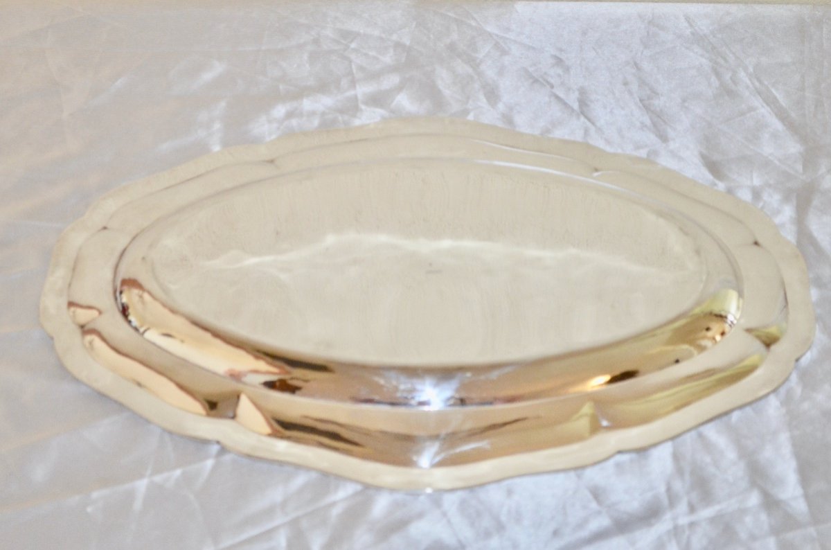 Oval Dish In Sterling Silver From Cardeilhac-photo-6