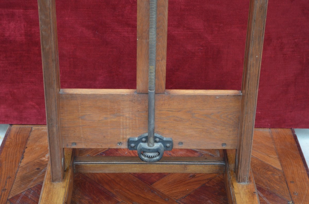 19th Century Oak Rack Easel -photo-3