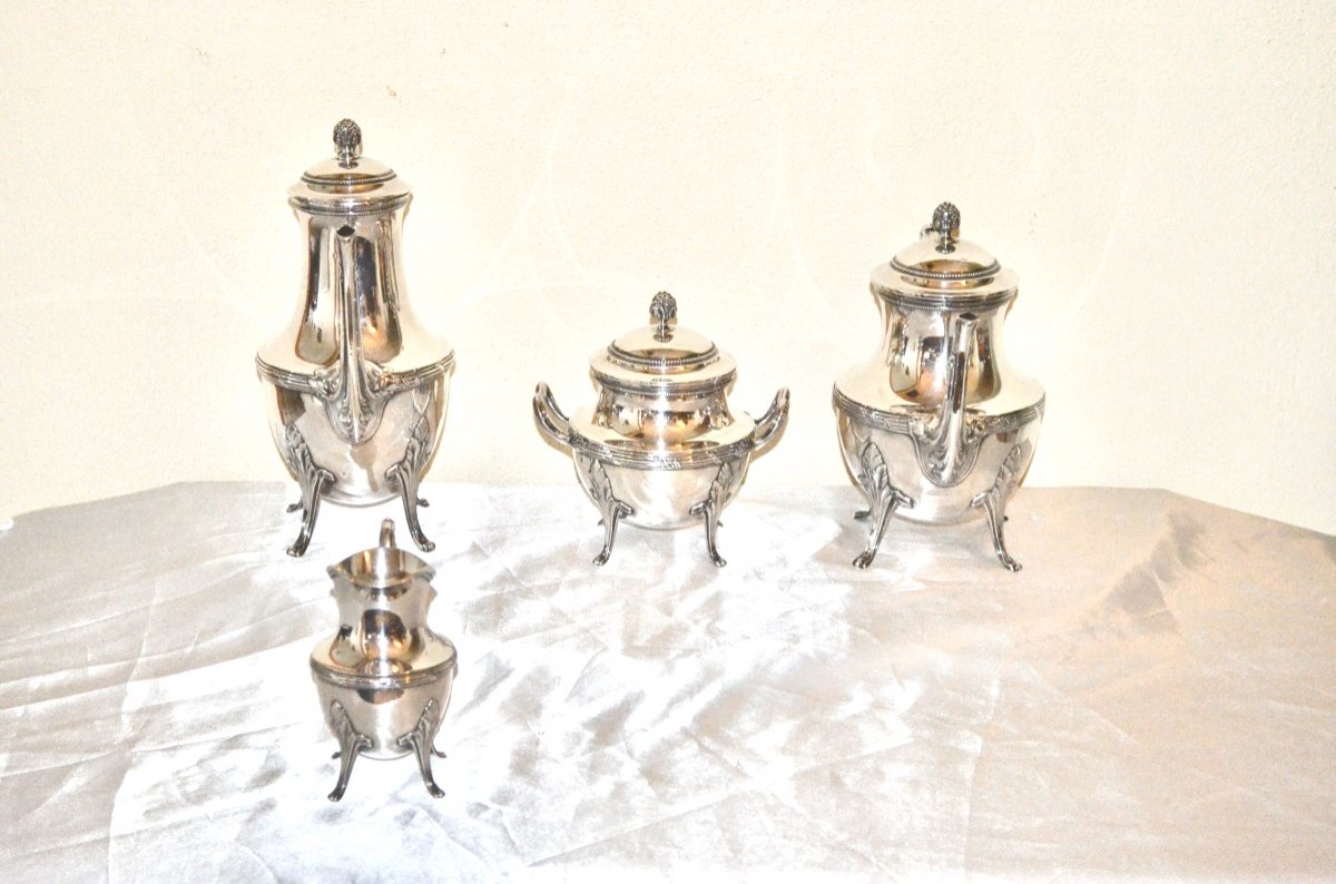 Coffee Service In Sterling Silver By Emile Puiforcat -photo-2