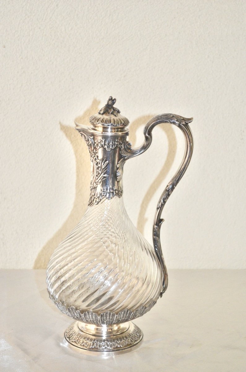 Ewer In Sterling Silver And Crystal By Boin Taburet -photo-3