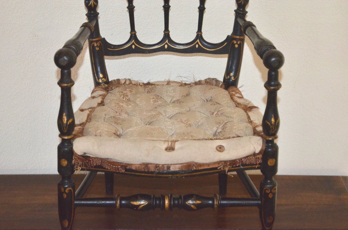 Children's Armchair Napoleon III Period -photo-3