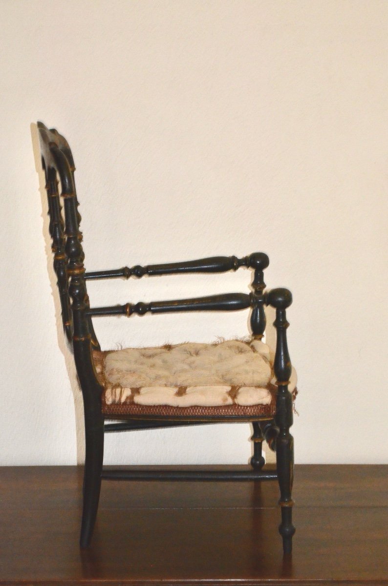 Children's Armchair Napoleon III Period -photo-3