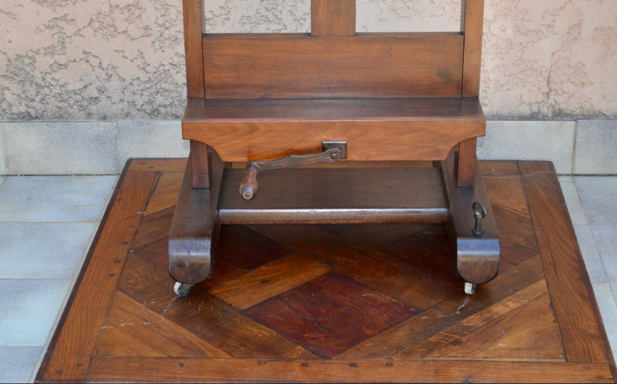 19th Century Solid Mahogany Rack Easel -photo-4