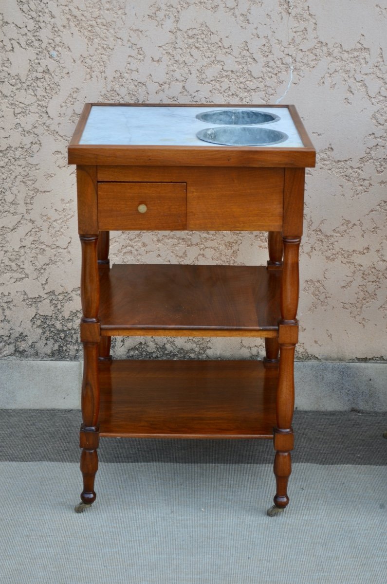 Pair Of 19th Century Walnut Cooler Tables -photo-3