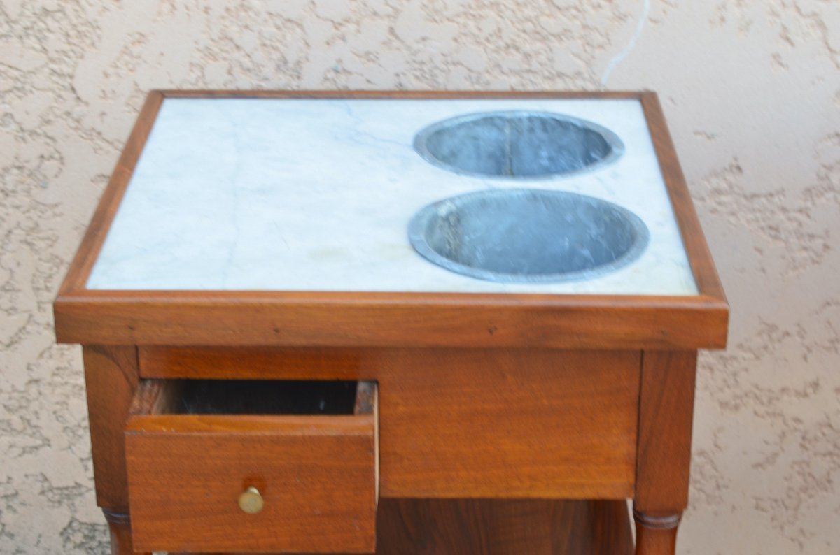 Pair Of 19th Century Walnut Cooler Tables -photo-3