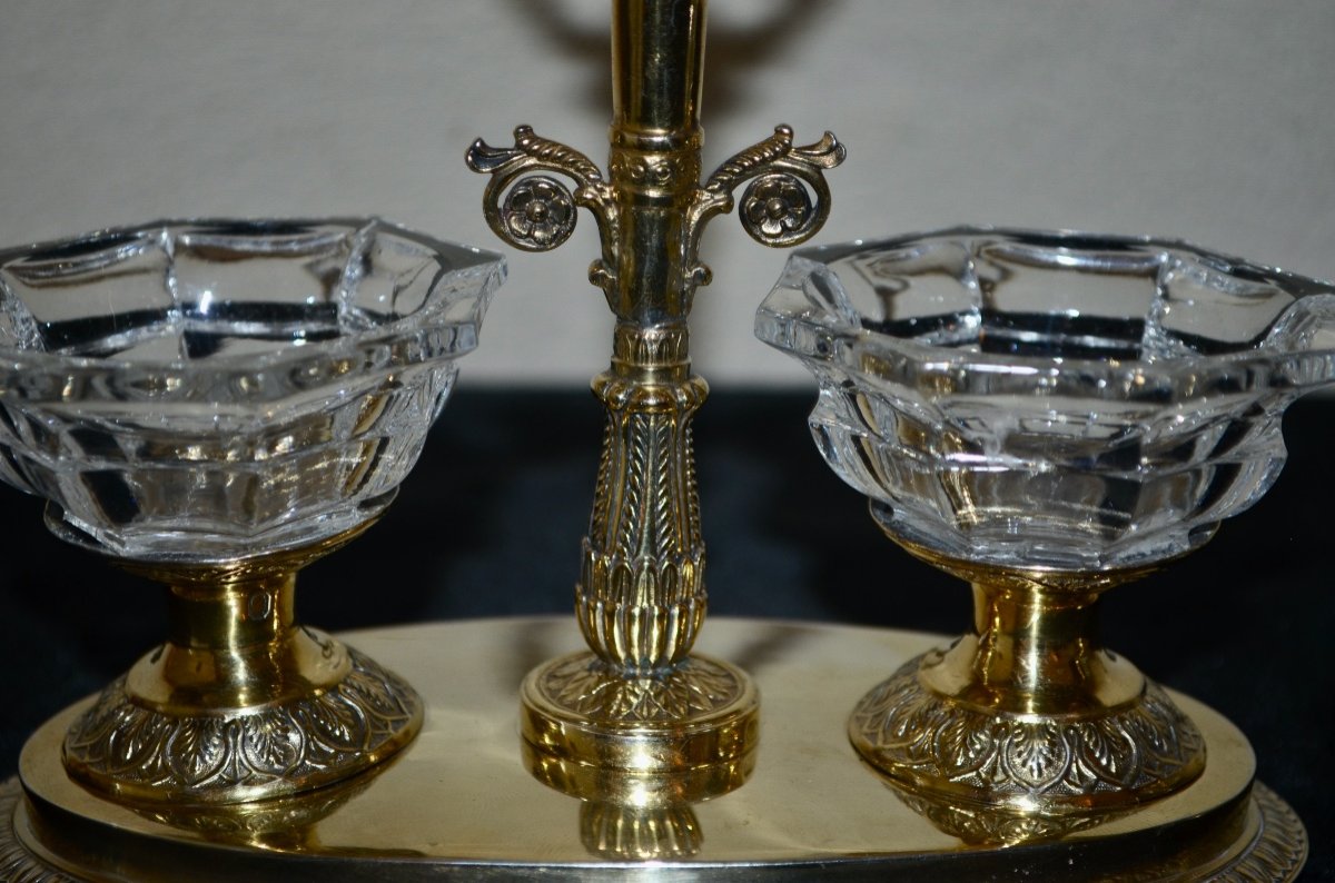 Pair Of Double Silver-gilt Salt Cellars, Early 19th Century -photo-4