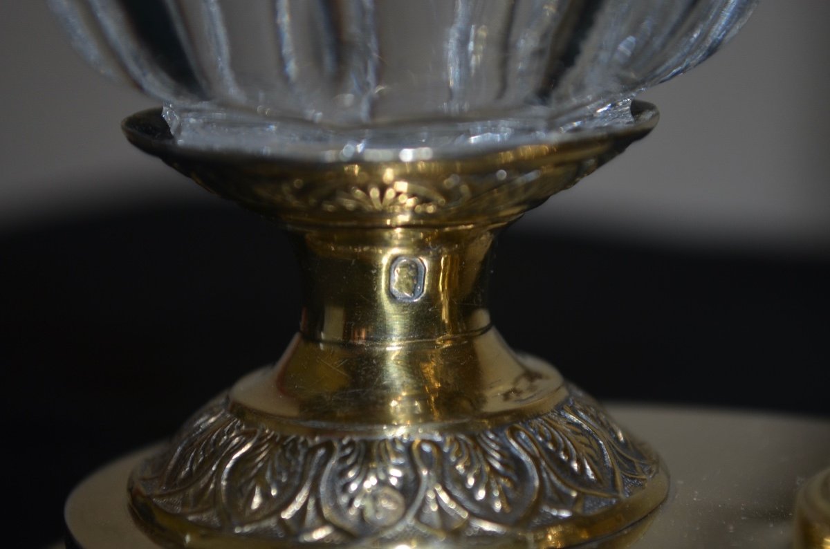 Pair Of Double Silver-gilt Salt Cellars, Early 19th Century -photo-4