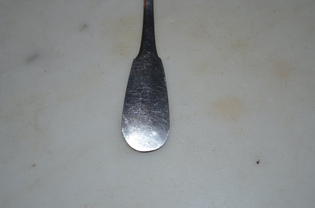 Set Of 6 Sterling Silver Coffee Spoons Mid 19th Century-photo-2