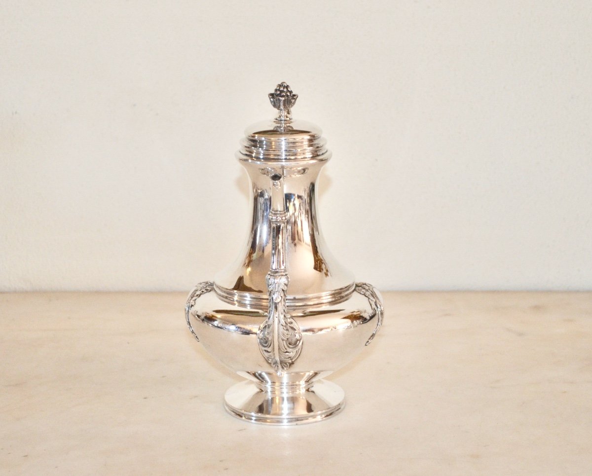 Napoleon III Sterling Silver Teapot By Lapar -photo-2