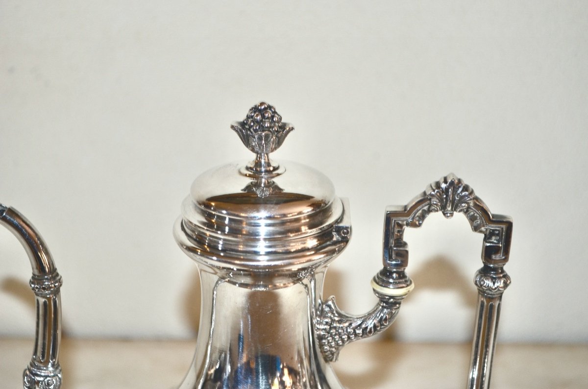 Napoleon III Sterling Silver Teapot By Lapar -photo-1