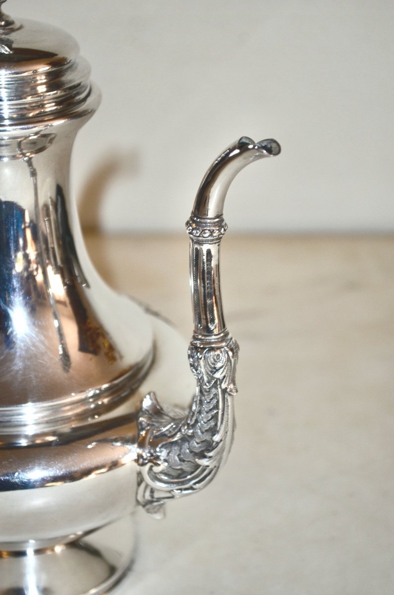 Napoleon III Sterling Silver Teapot By Lapar -photo-3