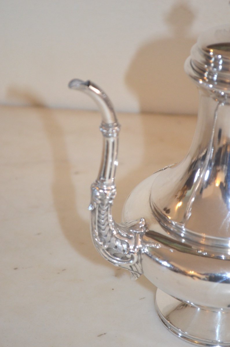 Napoleon III Sterling Silver Teapot By Lapar -photo-4