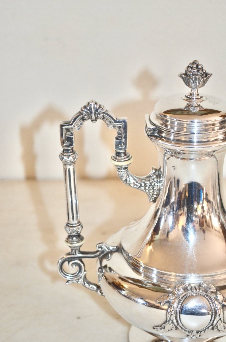 Napoleon III Sterling Silver Teapot By Lapar -photo-5