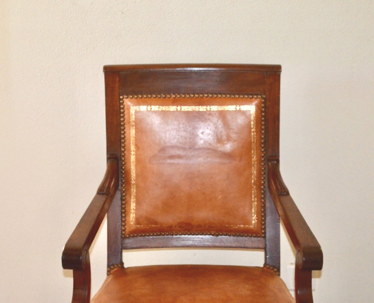 Empire Period Mahogany Office Chair-photo-2