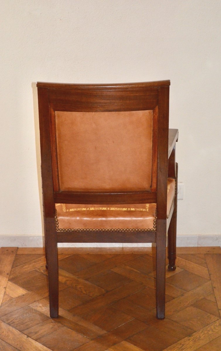 Empire Period Mahogany Office Chair-photo-5