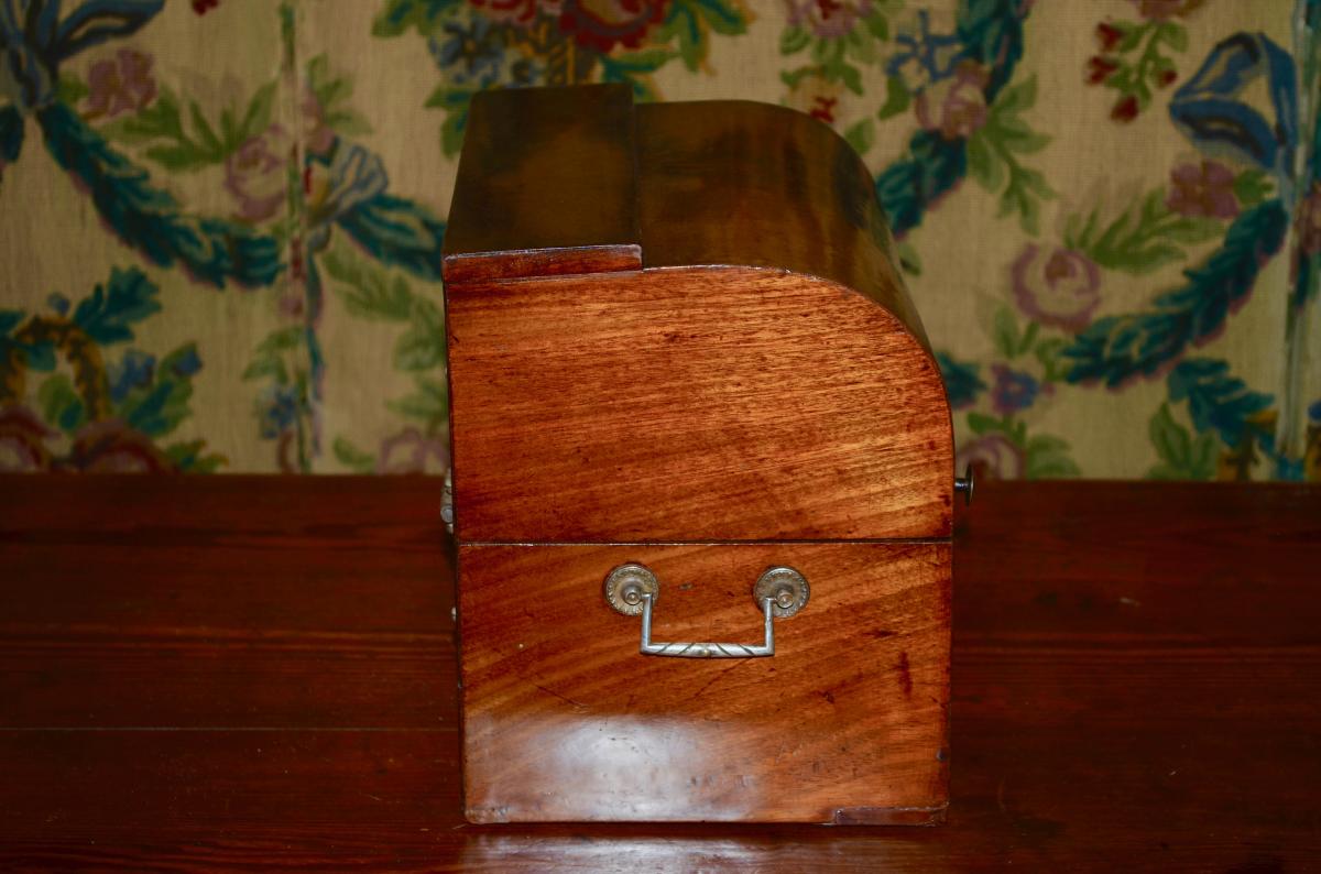 Box In Walnut Period Early 19th Century-photo-3