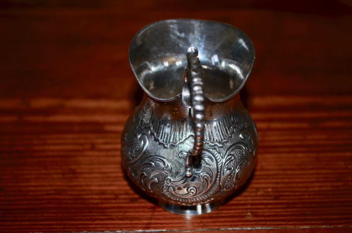 Milk Pot In Sterling Silver Holland 19th Century-photo-3