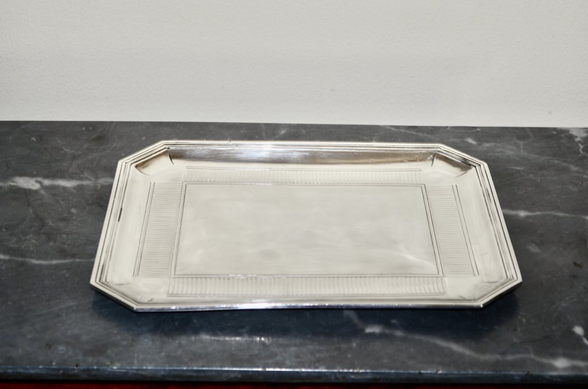 Solid Silver Tray By Odiot-photo-2