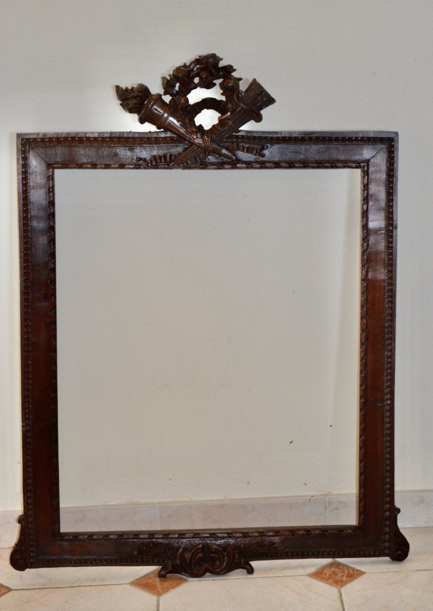 19th Century Carved Wood Frame