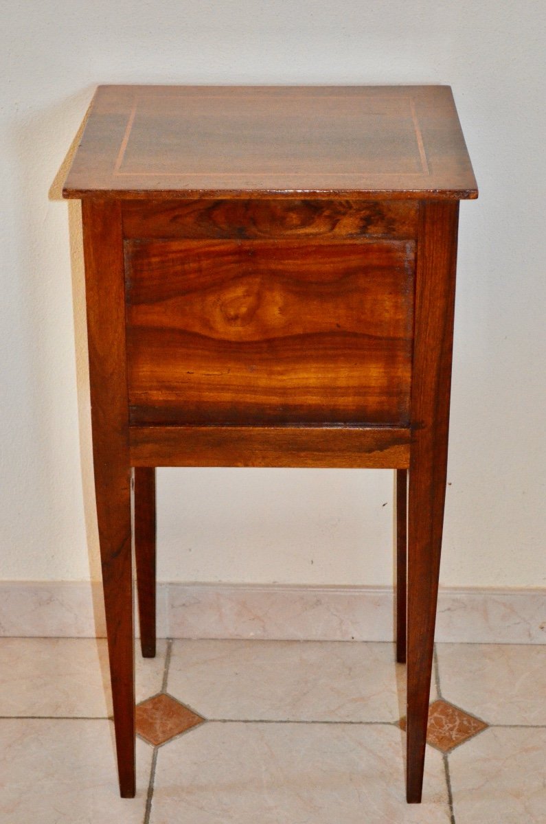 Late 18th Century Mahogany Bedside Table-photo-2