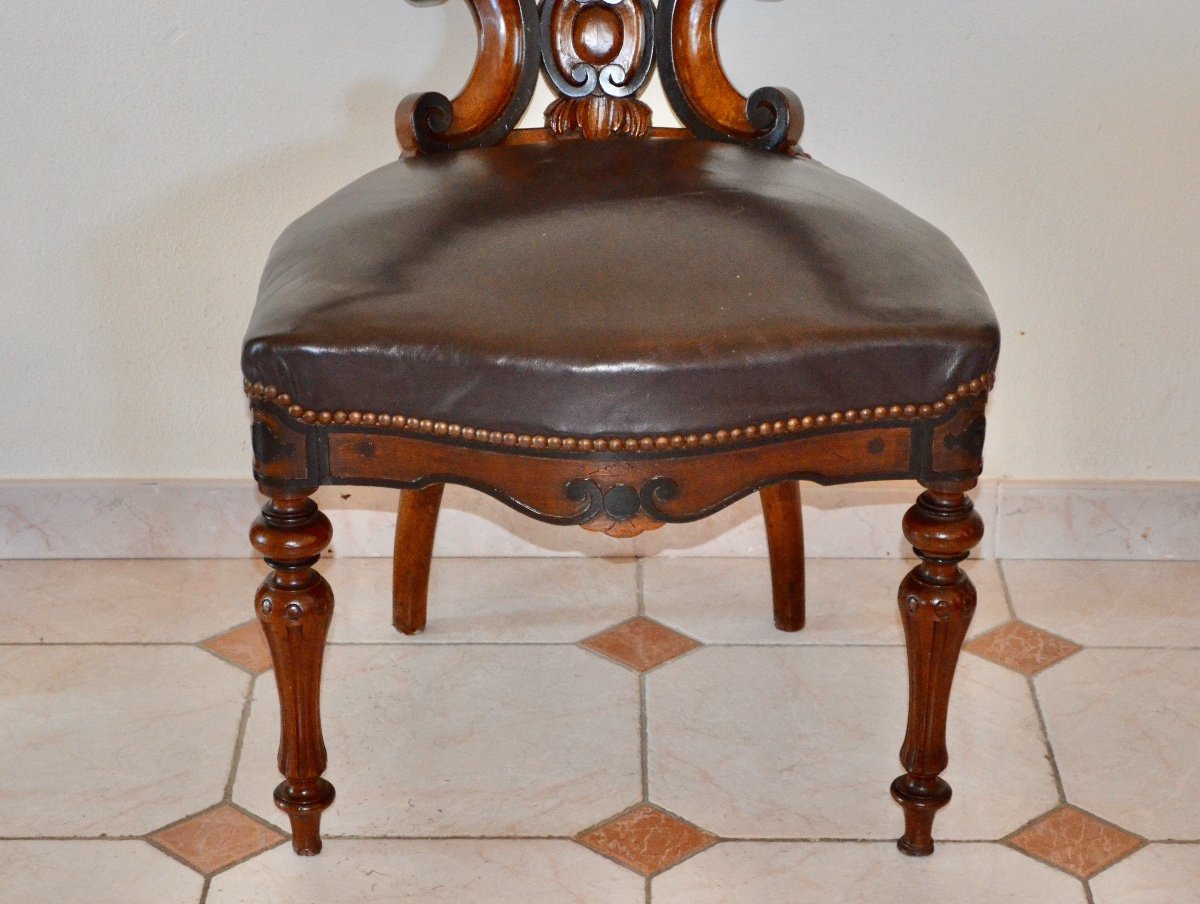 Mid XIXth Century Mahogany Office Armchair-photo-4