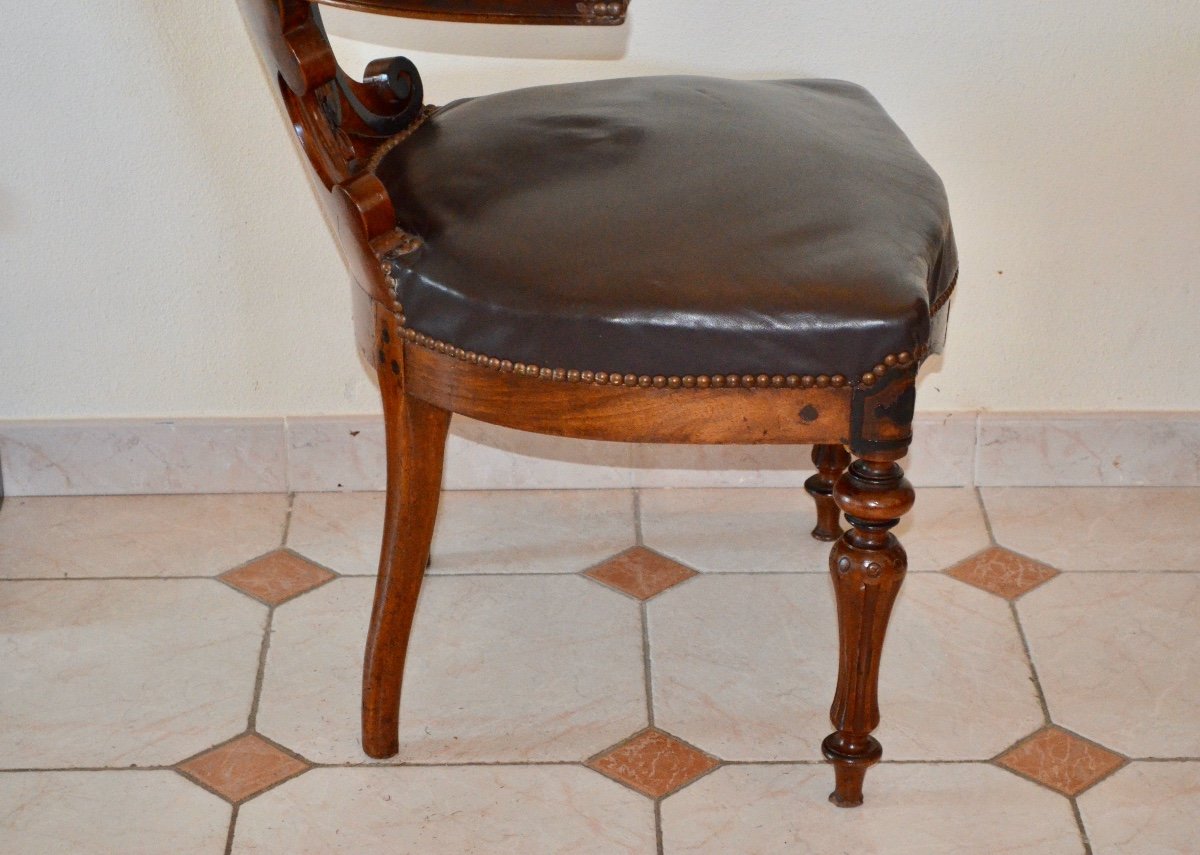 Mid XIXth Century Mahogany Office Armchair-photo-3