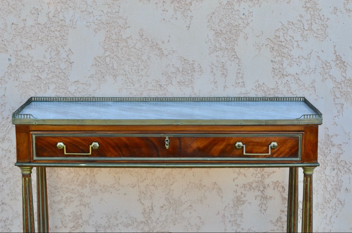 Louis XVI Mahogany Console-photo-2