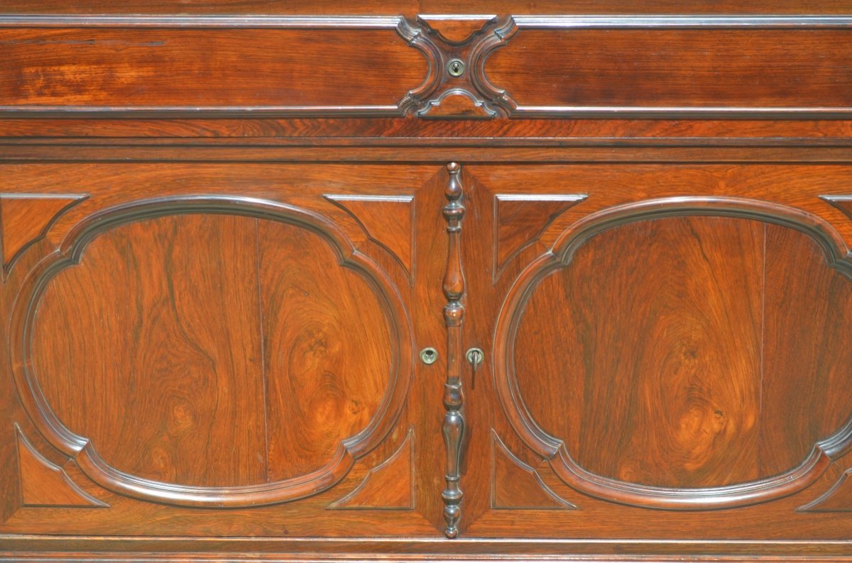 19th Century Secretary / Pantalonniere Chest Of Drawers-photo-4